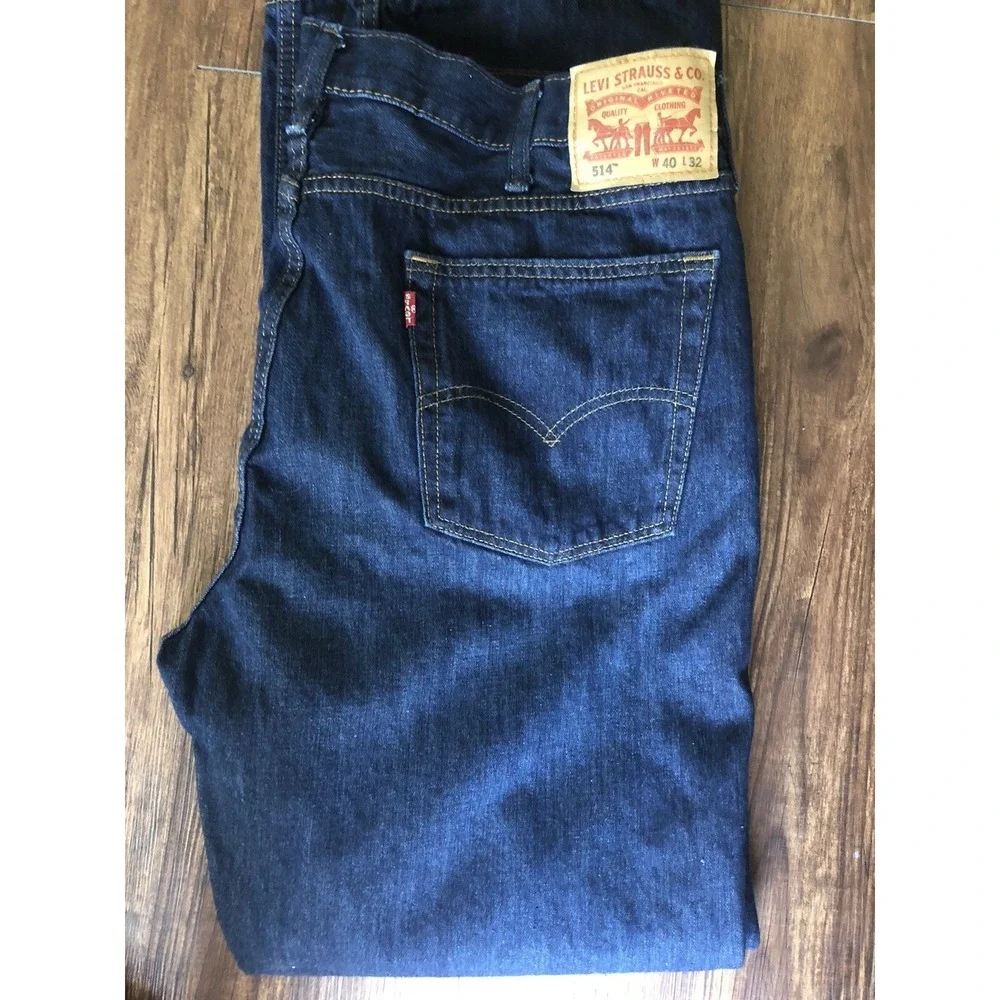 Levi's 514 Men's Straight Leg Jeans Size 40 x 32 100% Cotton E U C